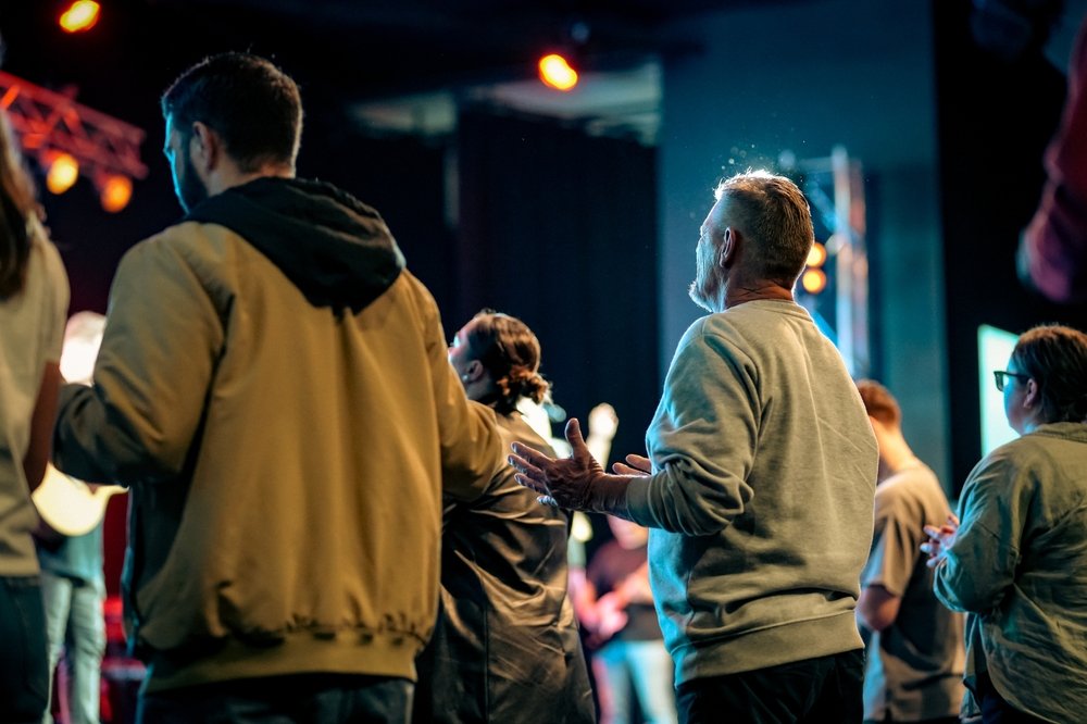 Church Members in Worship